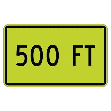 Sign Solutions Usa 12 in Height, 24 in Width, Aluminum, Horizontal Rectangle DUS08DFG2412W16-2aP